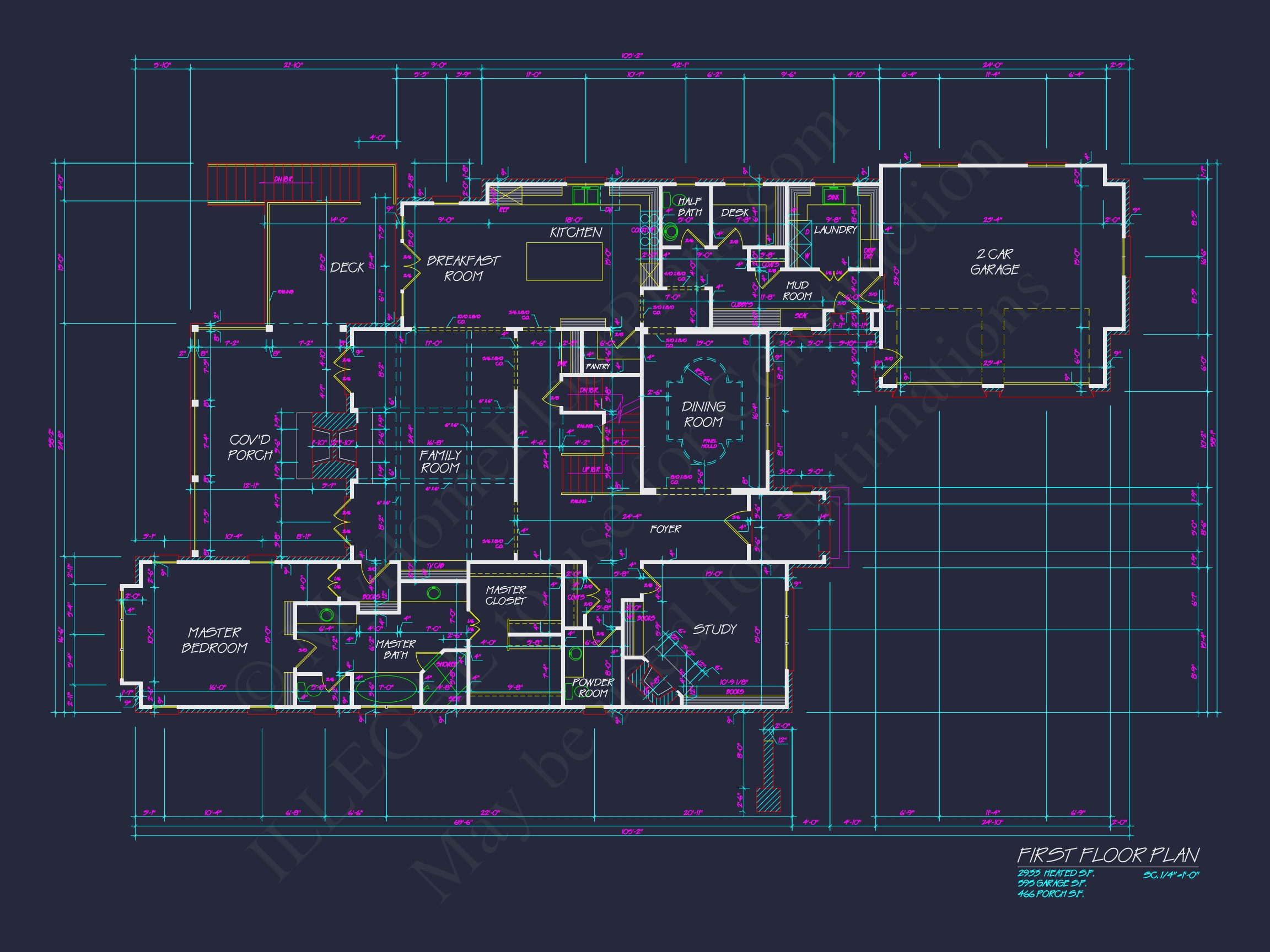 French Country house Plan with Blueprint for Modern Living