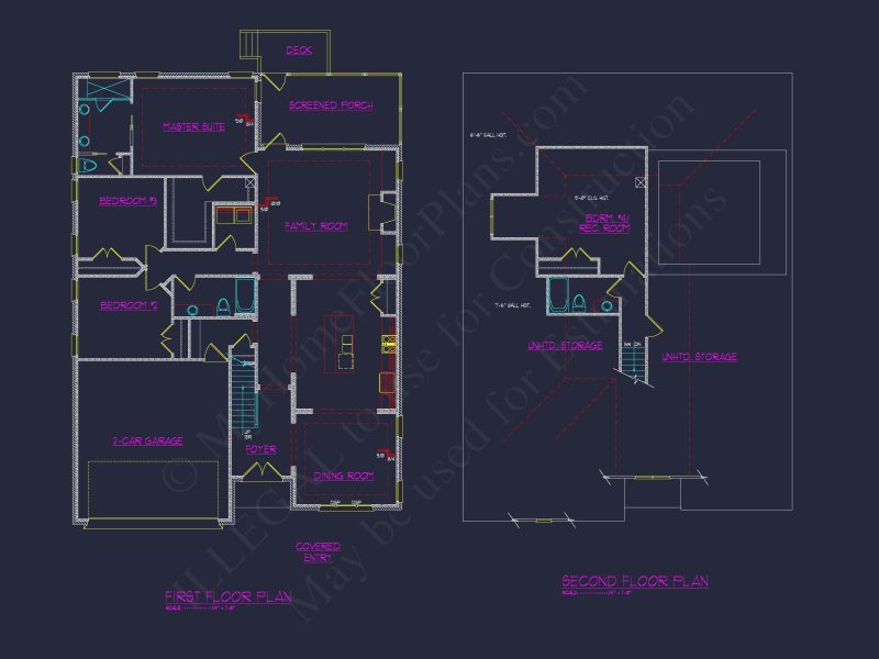 French Provincial house Plan - 1.5 Story CAD Blueprint Designs