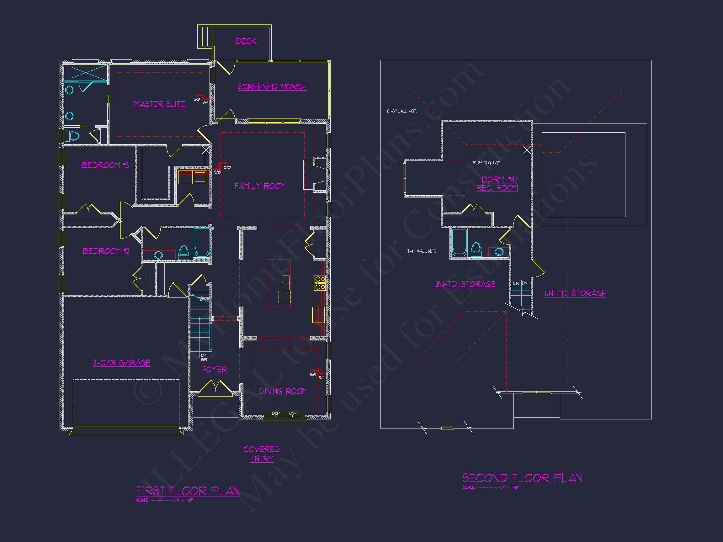 French Provincial house Plan - 1.5 Story CAD Blueprint Designs