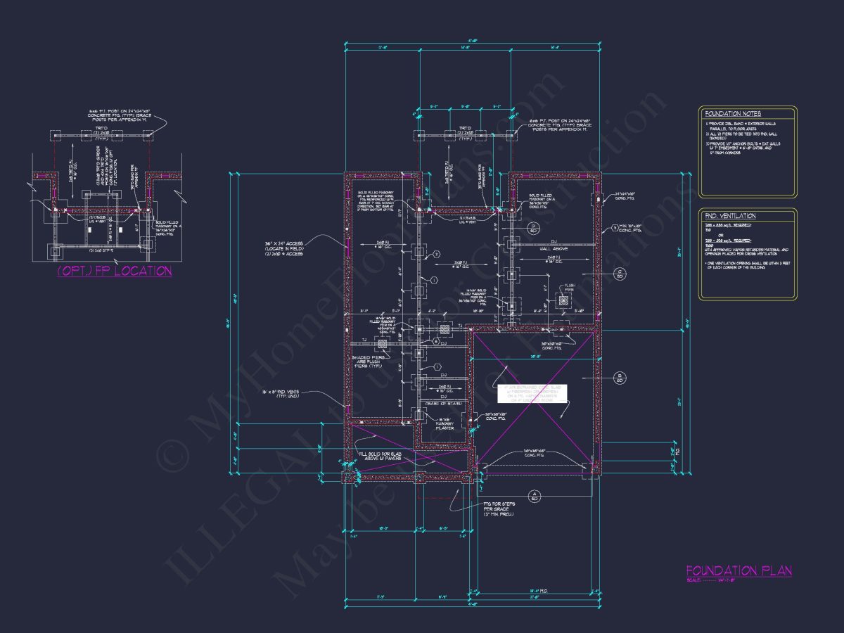 Functional 5-Bedroom CAD house Plan With Bonus Features