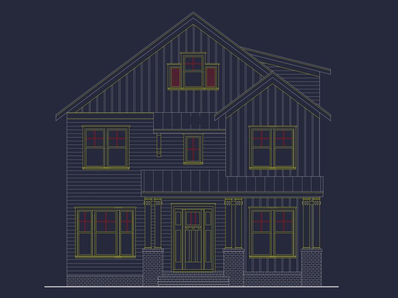 Garage Floor Plan with Blueprint for CAD Architecture Designs
