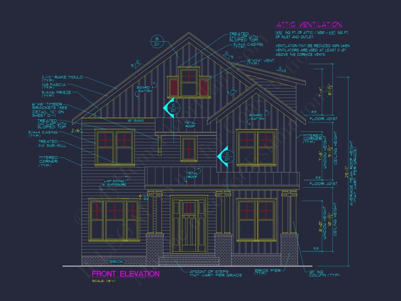 Garage Floor Plan with Blueprint for CAD Architecture Designs