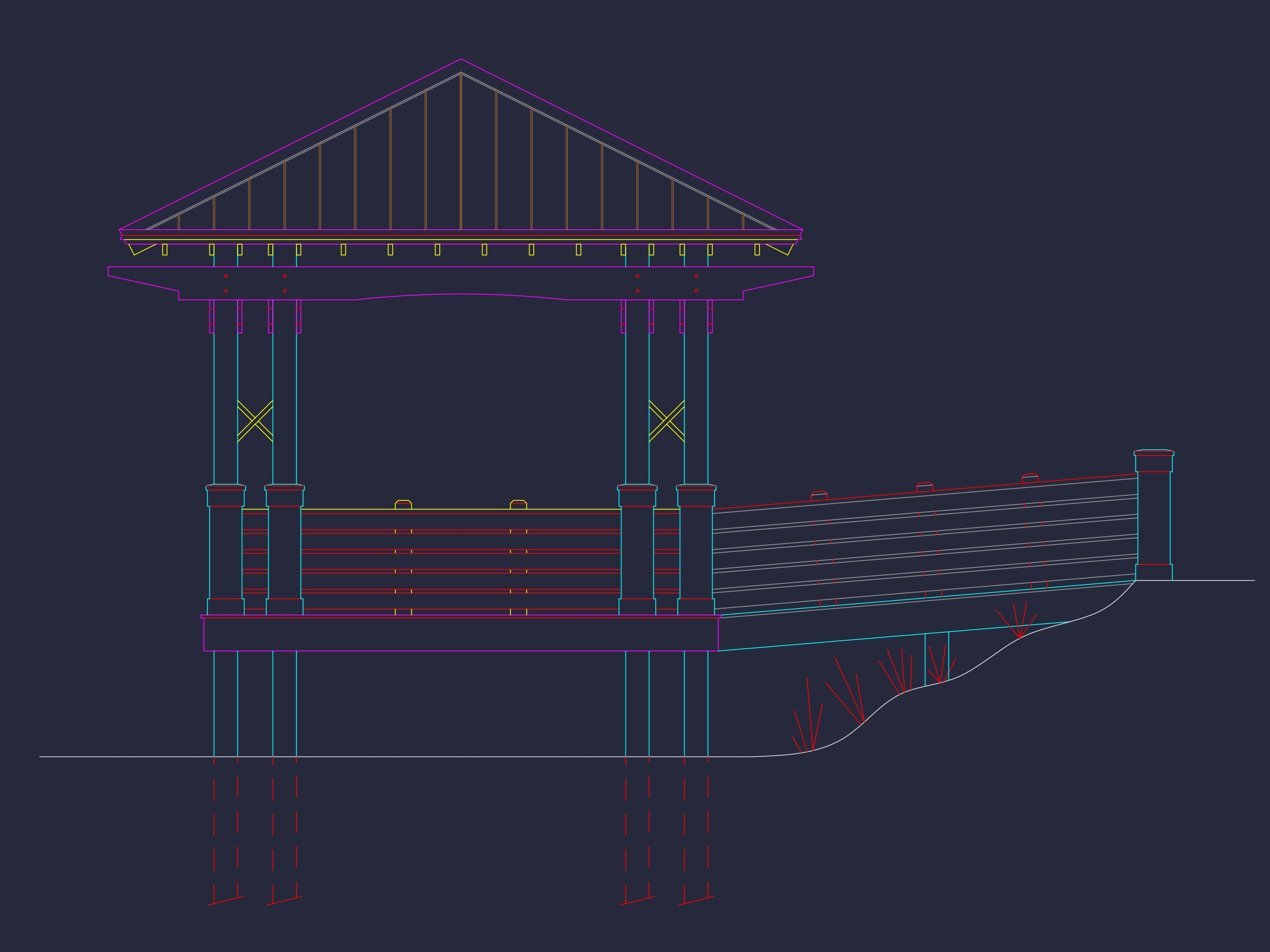 Gazebo Plans & Blueprints - 14' x 28' - CAD Drawings Available