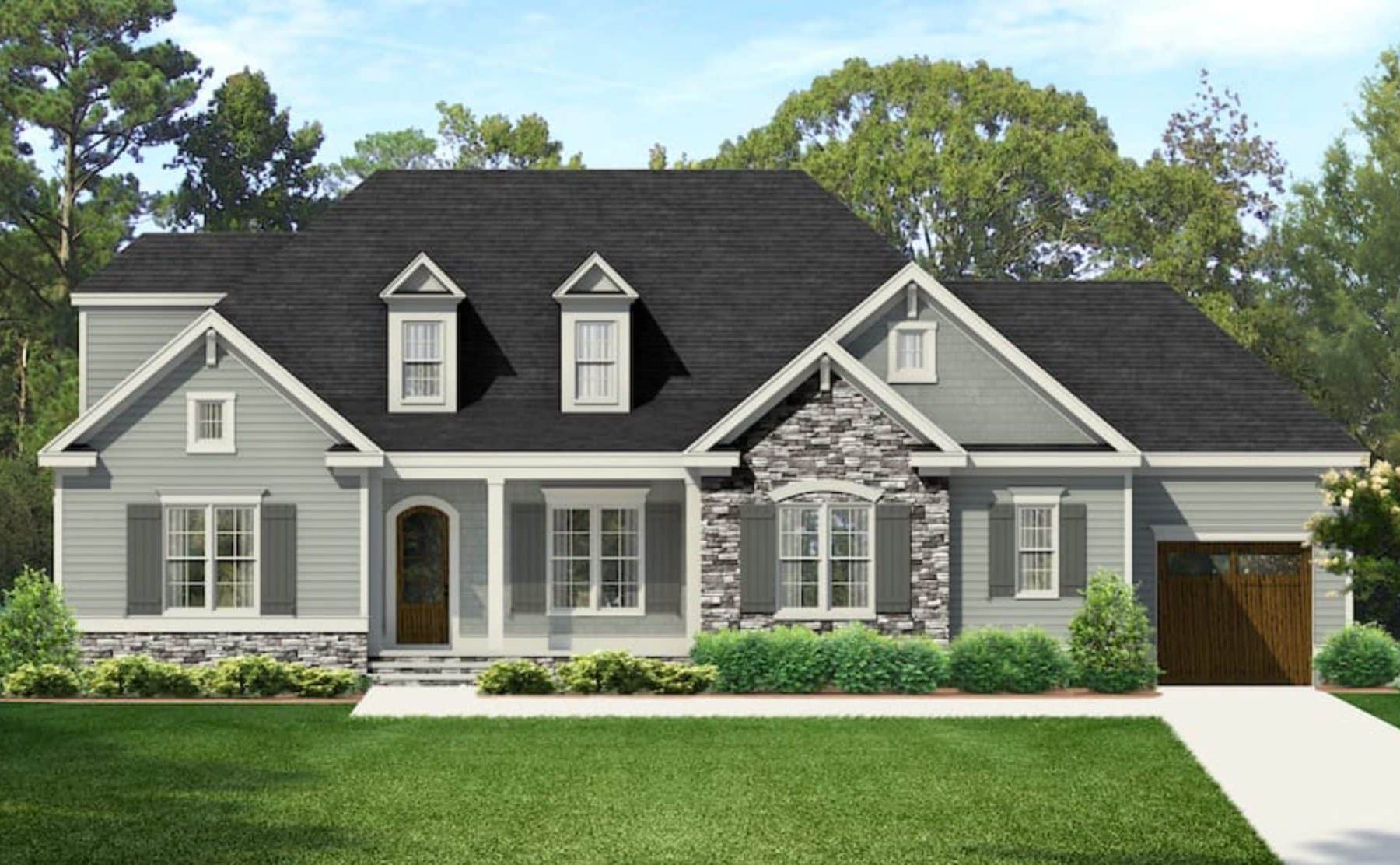 Gorgeous house Floor Plan with Craftsman Design