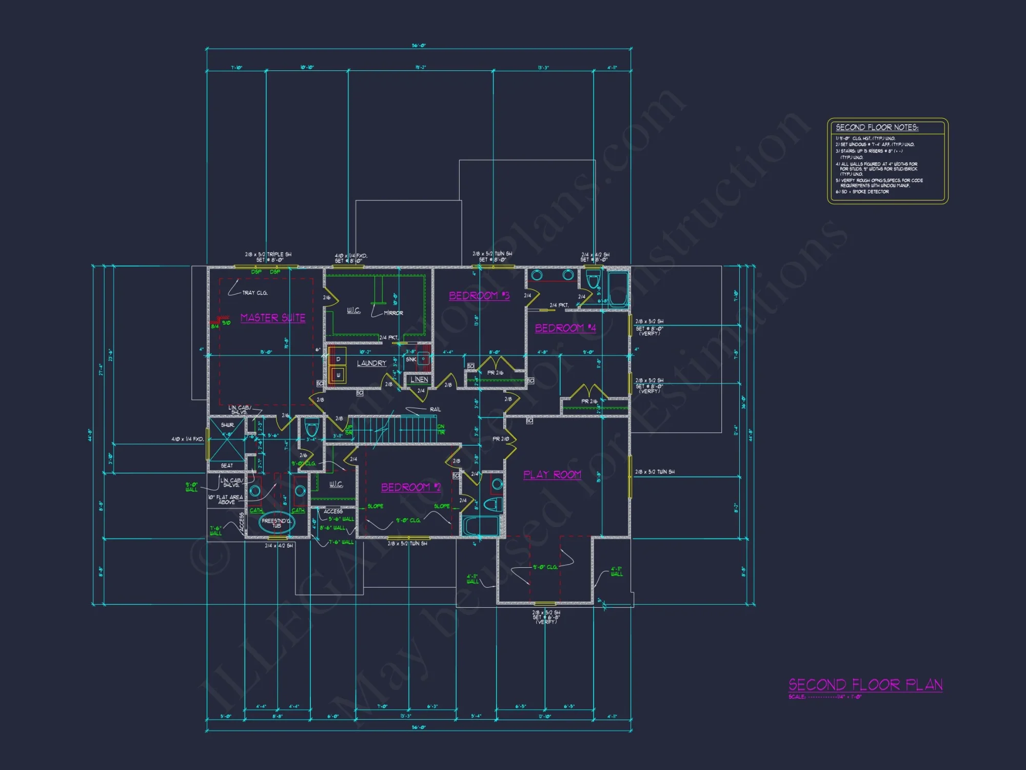Graceful 2-Story house Plan with Architectural CAD Blueprint Designs