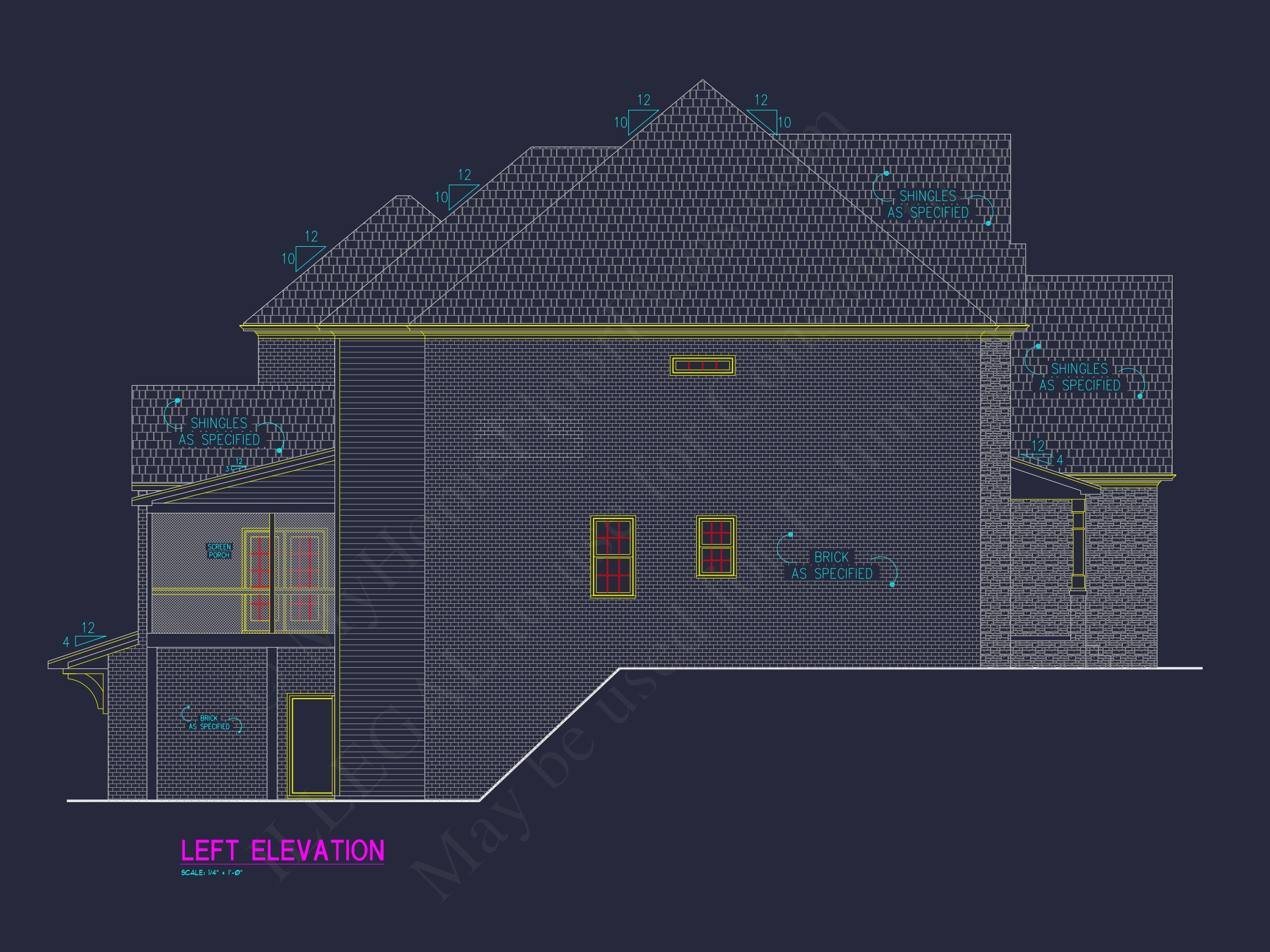 Home Architecture Blueprint: CAD Floor Plan Designs