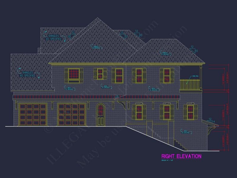 house Architecture Blueprint: CAD Floor Plan Designs