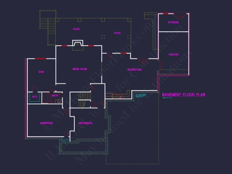 house Architecture Blueprint: CAD Floor Plan Designs