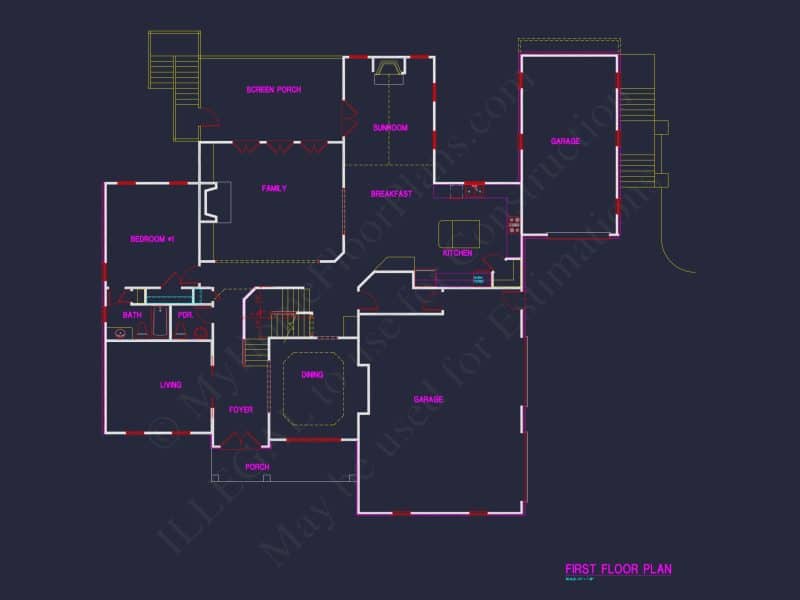 house Architecture Blueprint: CAD Floor Plan Designs