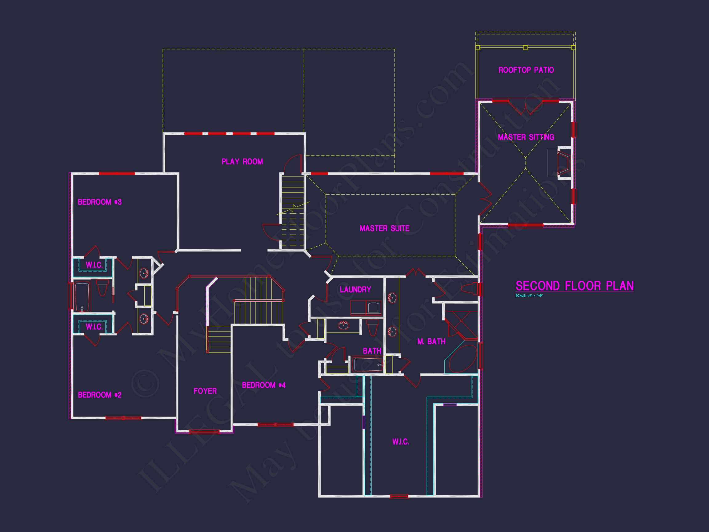 Home Architecture Blueprint: CAD Floor Plan Designs