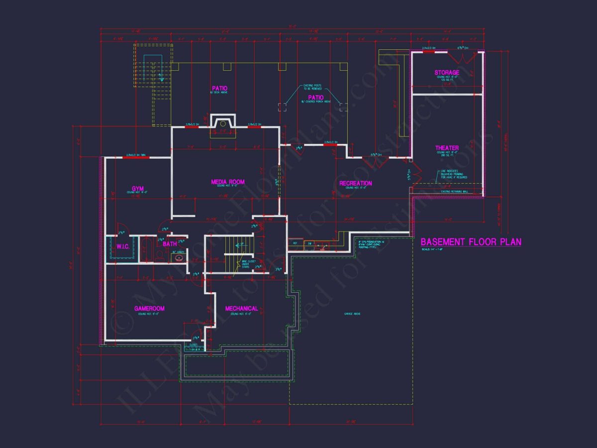 house Architecture Blueprint: CAD Floor Plan Designs