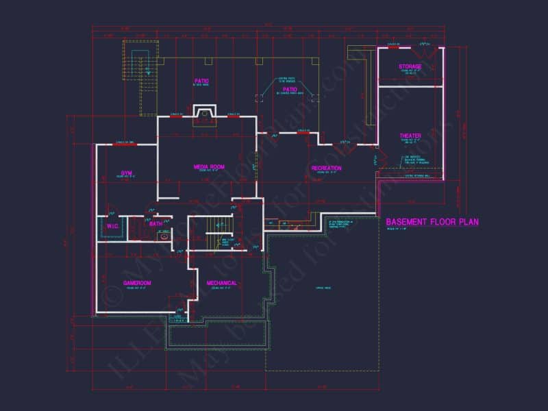 house Architecture Blueprint: CAD Floor Plan Designs