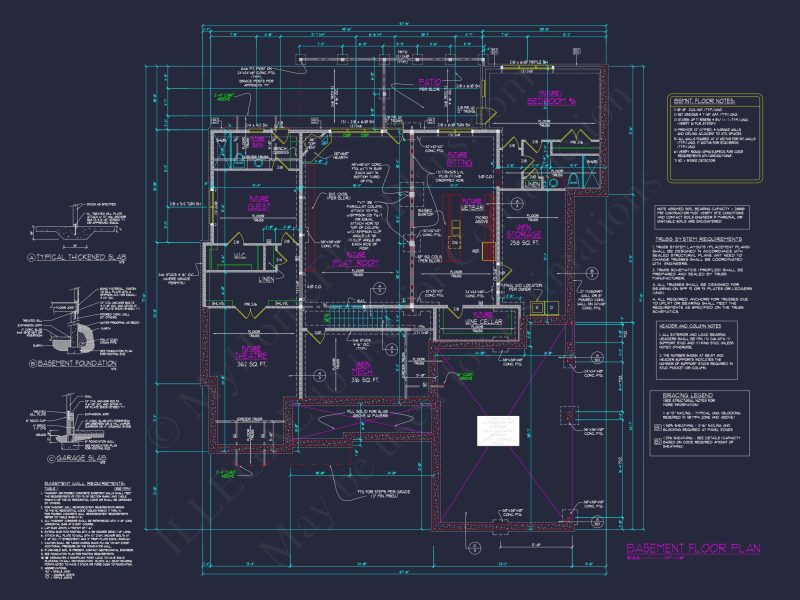 house Blueprint CAD Floor Plan with Architectural Designs