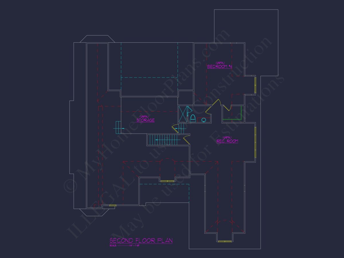 house Blueprint CAD Floor Plan with Architectural Designs