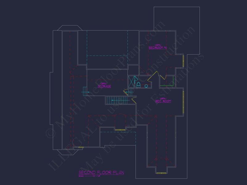 house Blueprint CAD Floor Plan with Architectural Designs