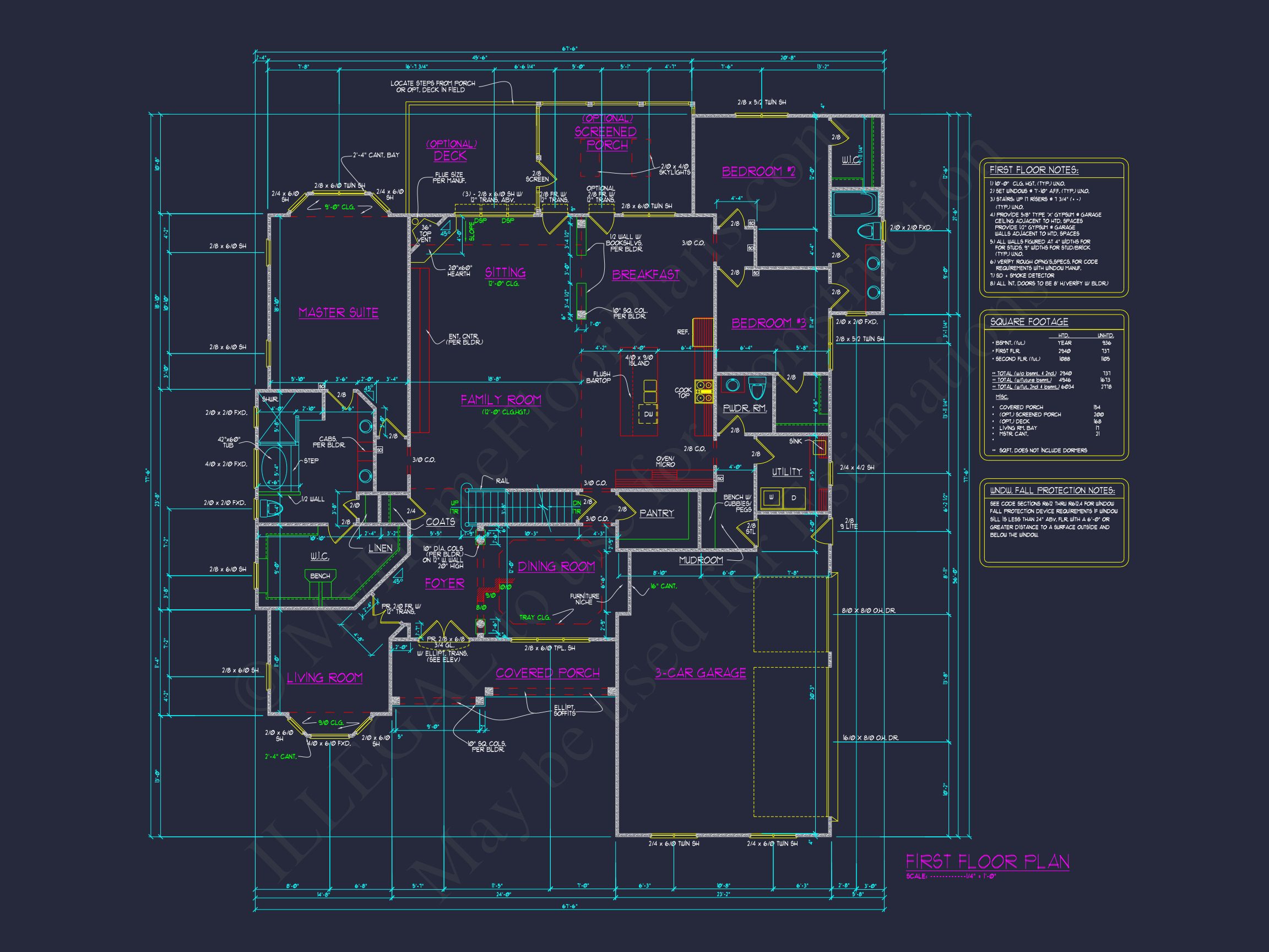 house Blueprint CAD Floor Plan with Architectural Designs