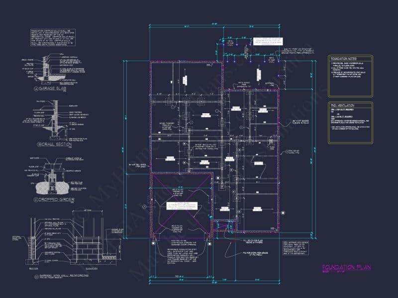 house Design Blueprint: 1.5 Story Traditional Floor Plan CAD