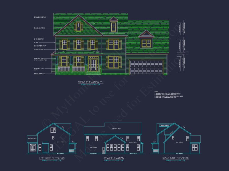house Design Blueprint with Floor Plans and Architectural CAD