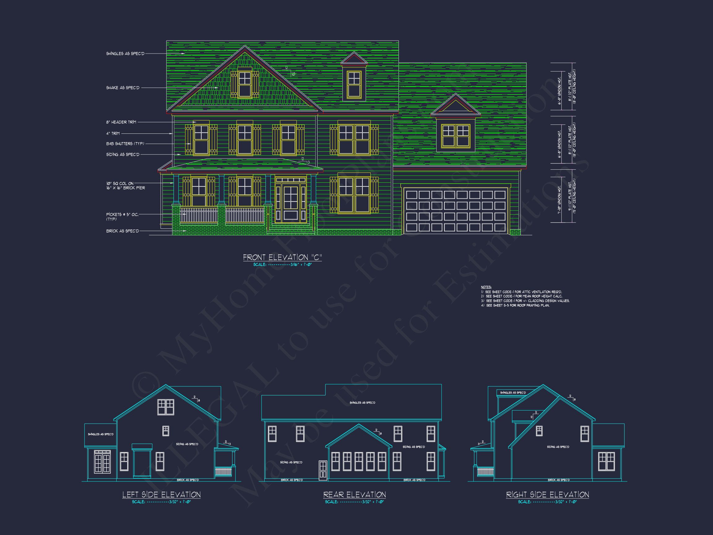 house Design Blueprint with Floor Plans and Architectural CAD