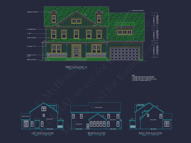 house Design Blueprint with Floor Plans and Architectural CAD