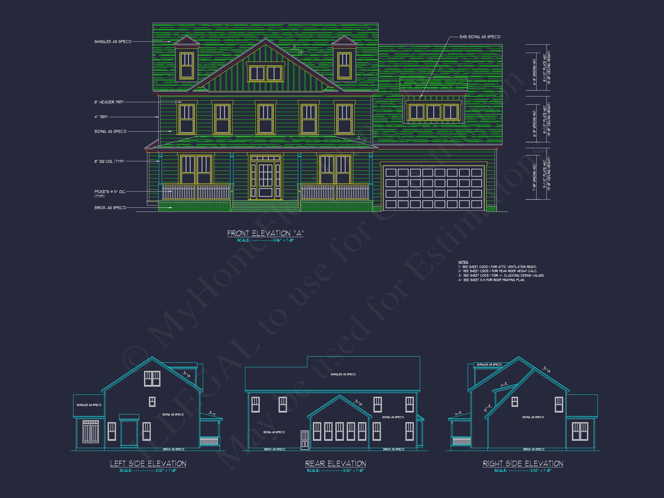 house Design Blueprint with Floor Plans and Architectural CAD