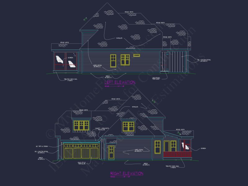 house Design Floor Plan with Blueprint