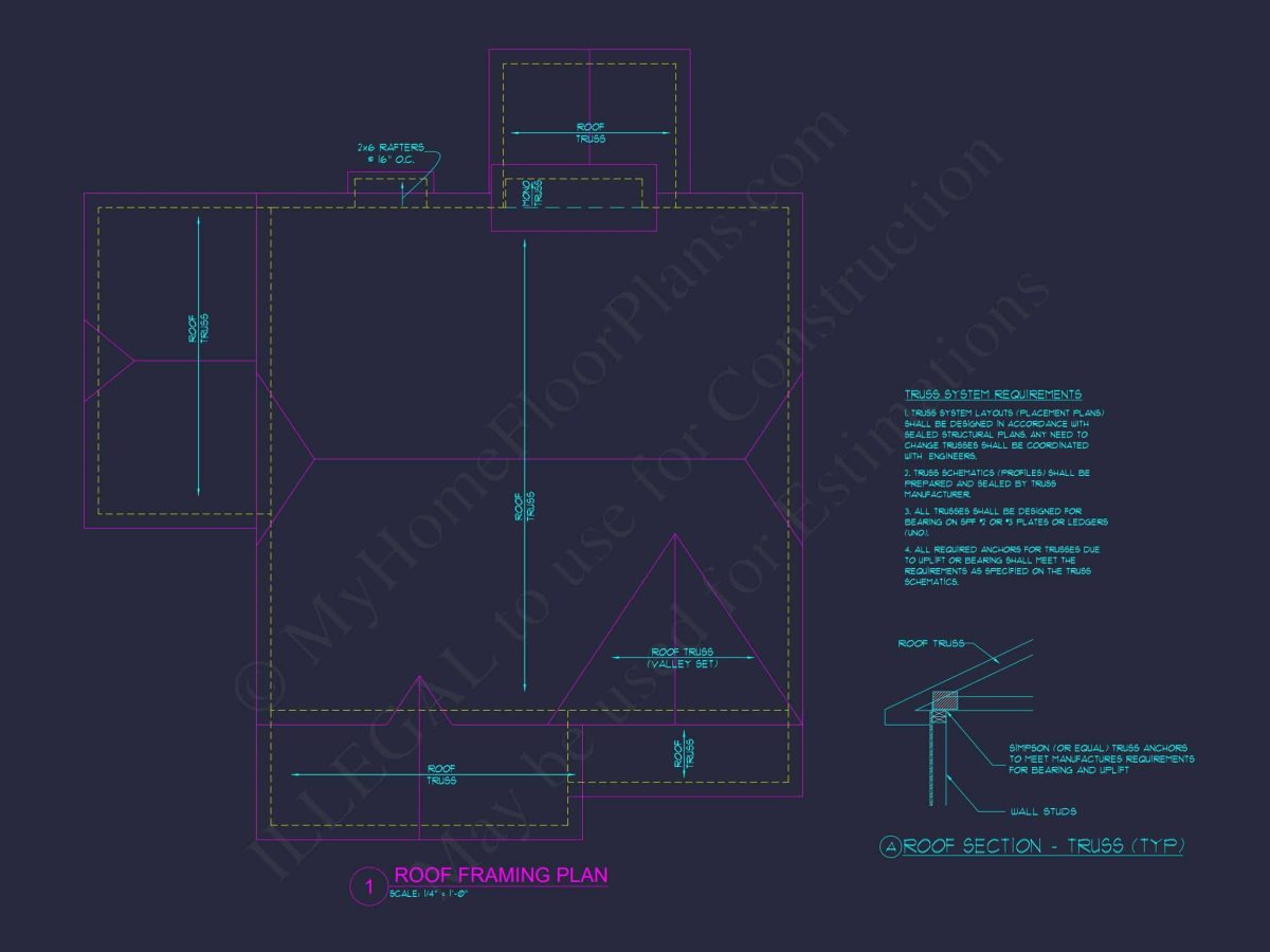 house Design Plan with 2362 Sq Ft CAD Blueprint Layout