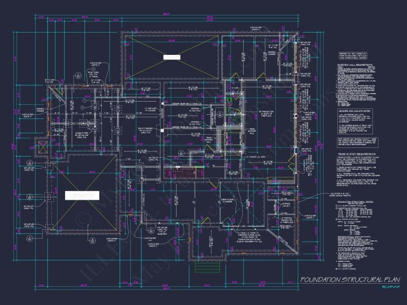 house Design and Blueprint for Unique 3-Story Colonial Revival