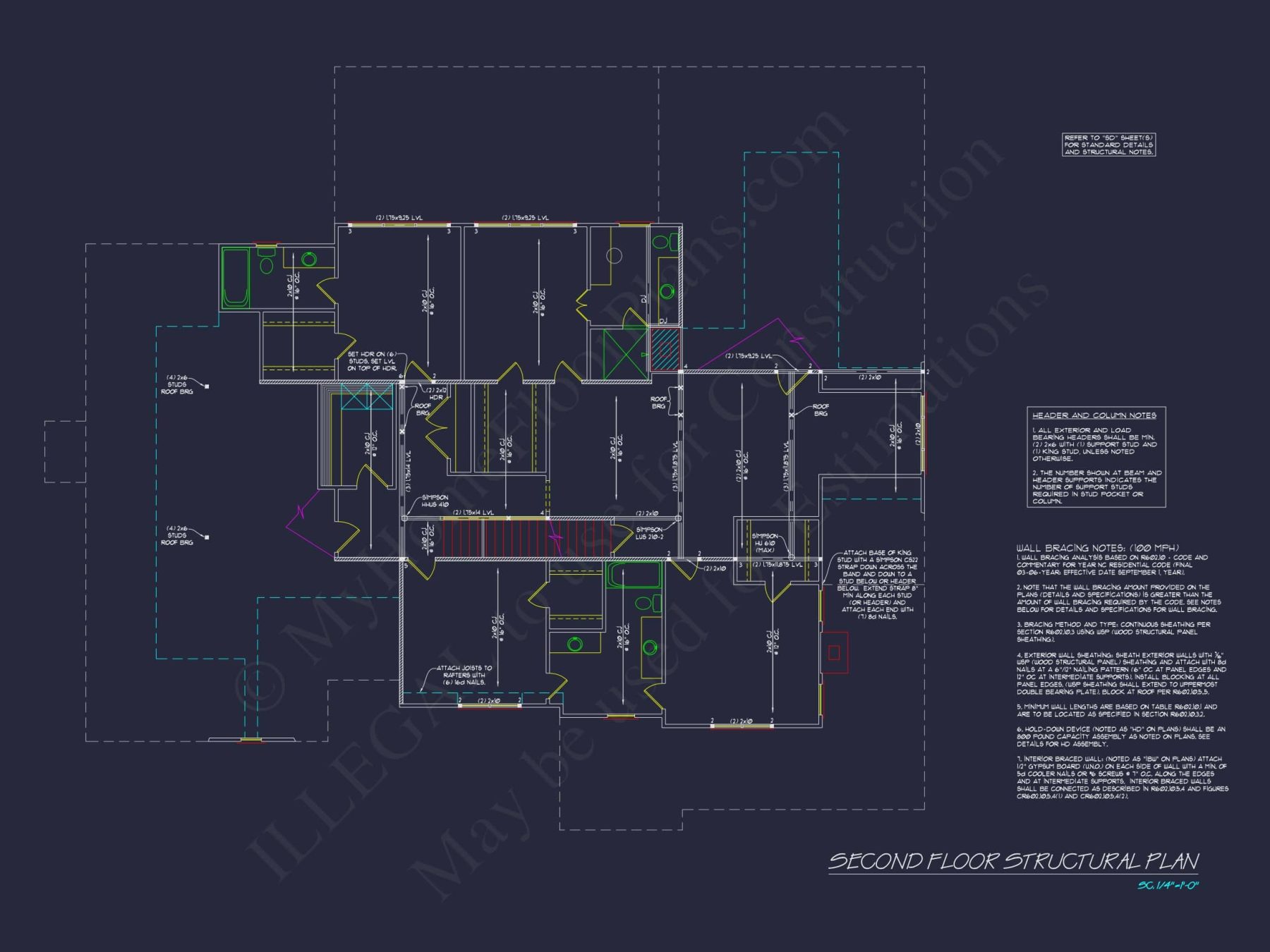 house Design and Blueprint for Unique 3-Story Colonial Revival