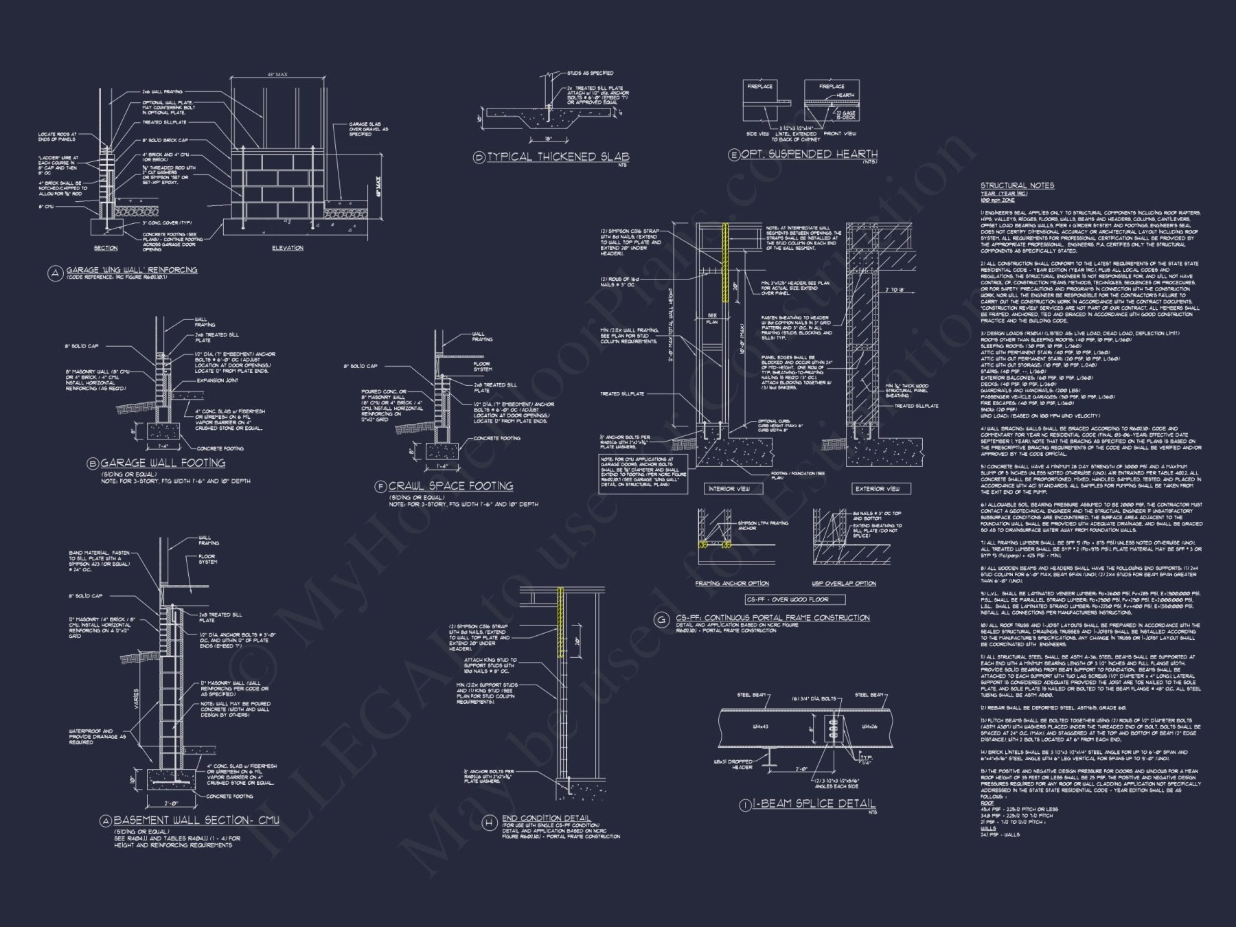 house Design and Blueprint for Unique 3-Story Colonial Revival