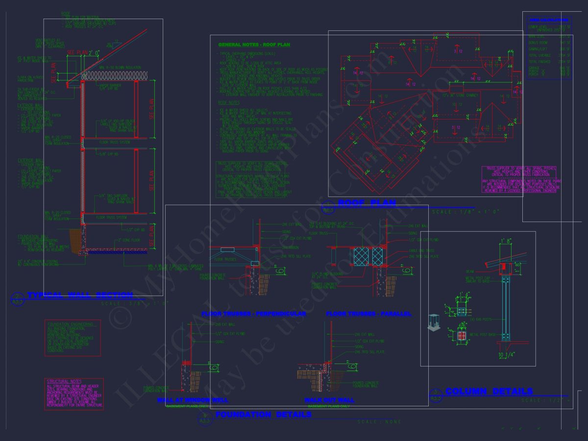 house Designs: 1.5-Story Craftsman Blueprint with Open Floor Plan