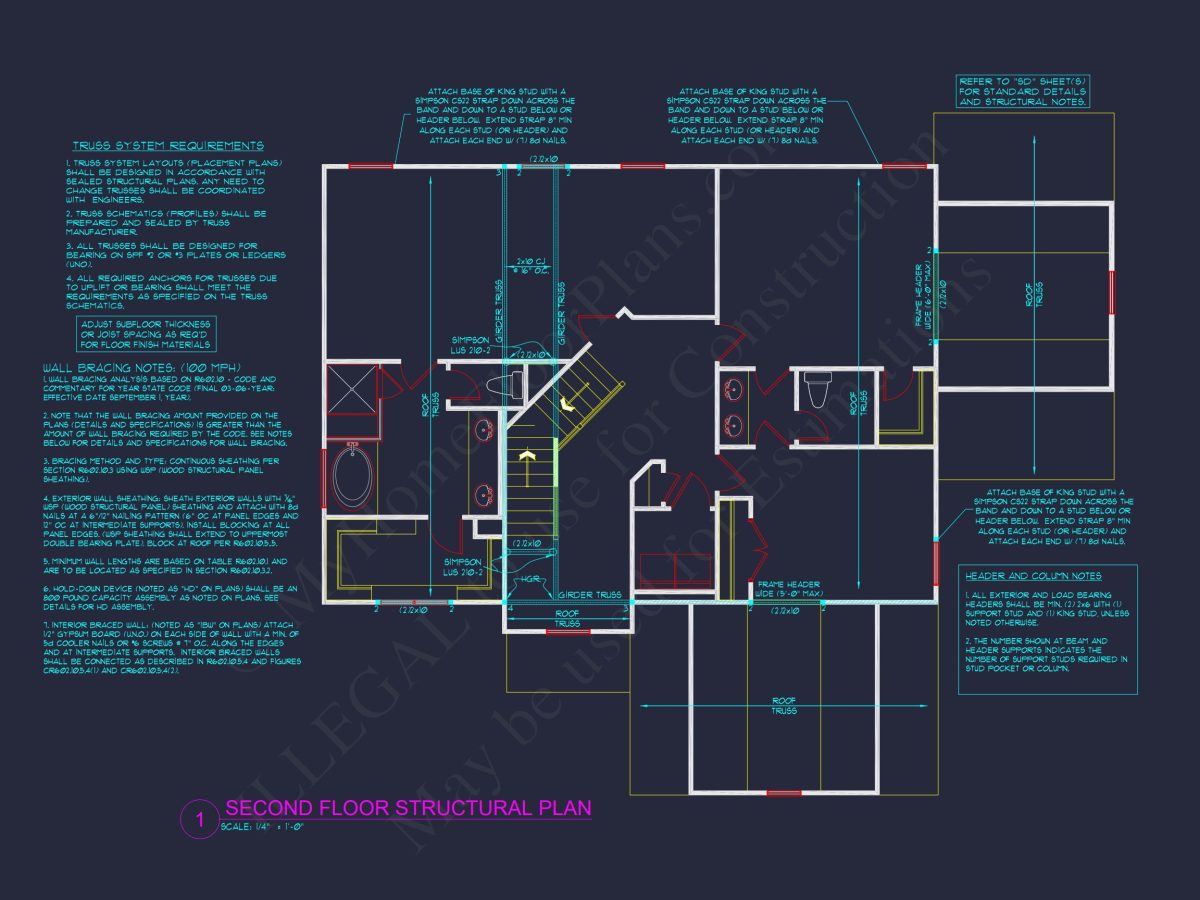 house Floor Plan: 3-Story Blueprint with Modern CAD Designs