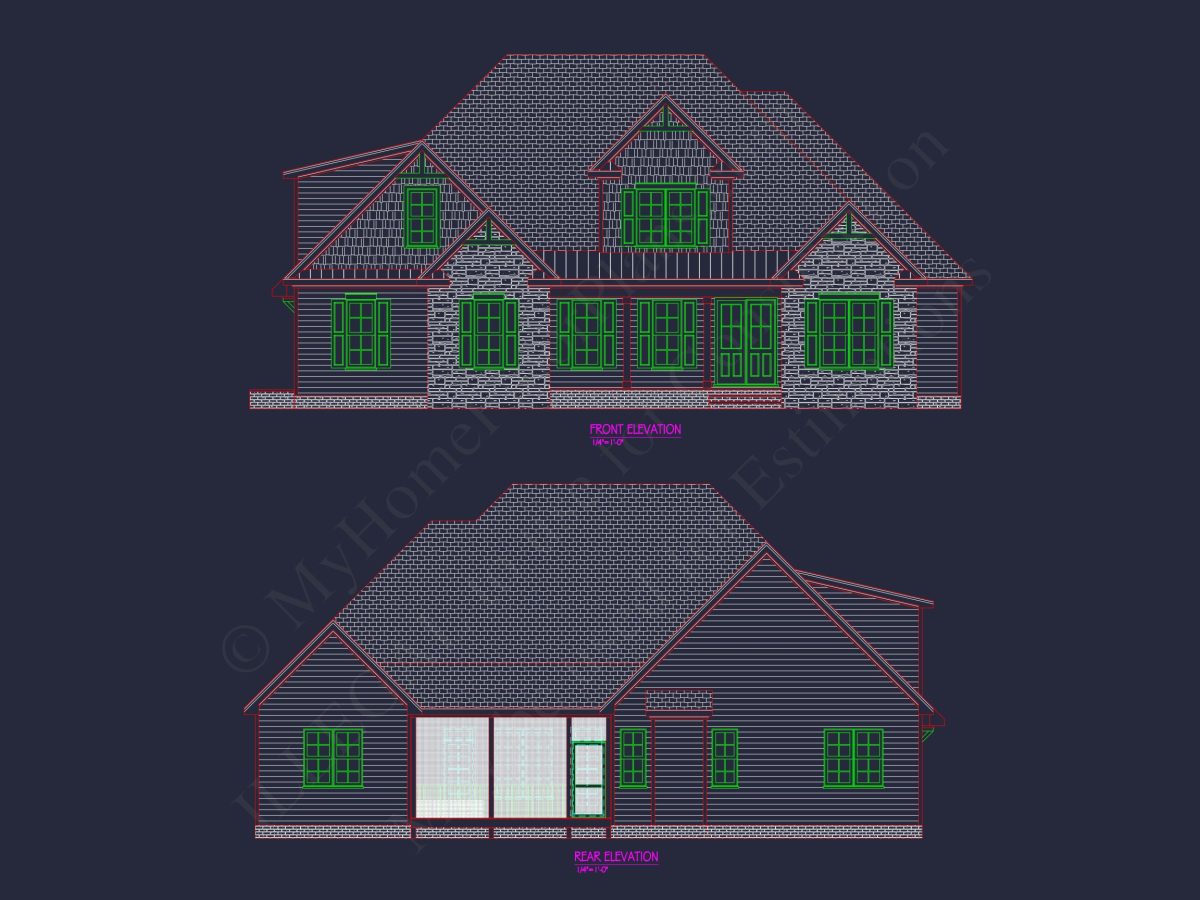 house Floor Plan: Architectural Blueprint with CAD Designs