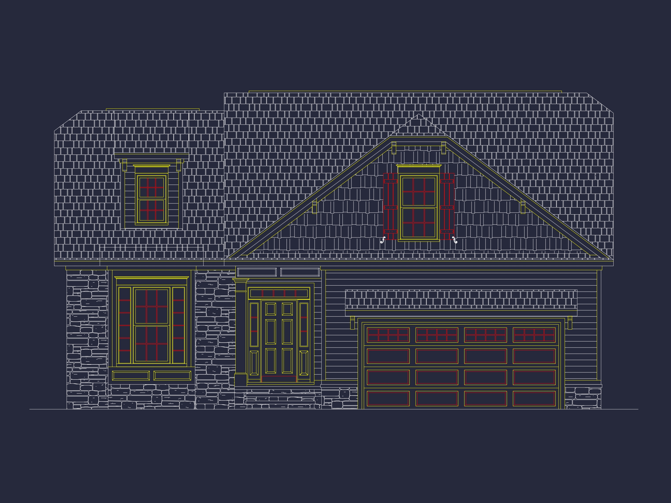 Home Floor Plan Blueprint: 4-Bed,2-Story Traditional Design