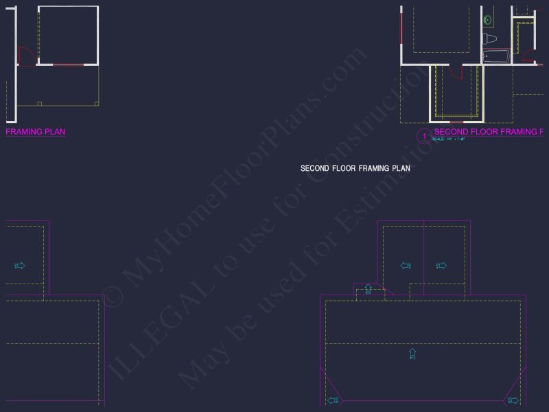 house Floor Plan Blueprint with 4 Bedrooms