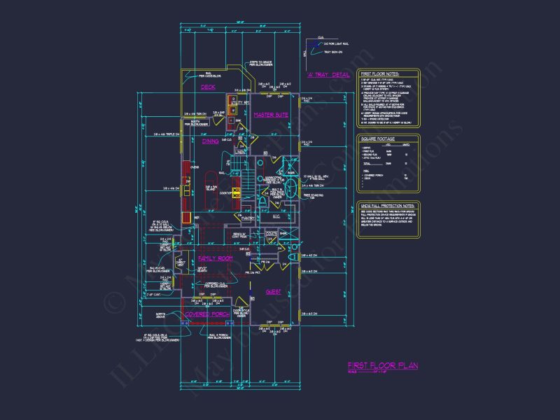 house Floor Plan Design: 2-Story Craftsman Blueprint with CAD