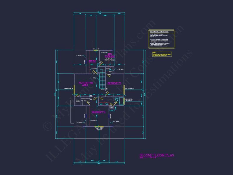 house Floor Plan Design: 2-Story Craftsman Blueprint with CAD