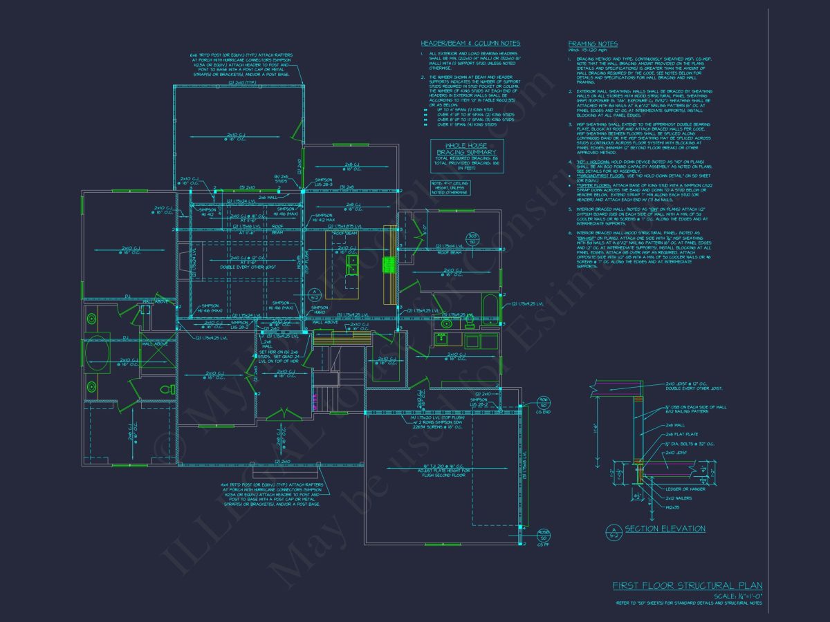 house Floor Plan Design with Blueprint & CAD Architecture