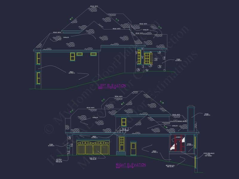 Luxury CAD Blueprint Architecture