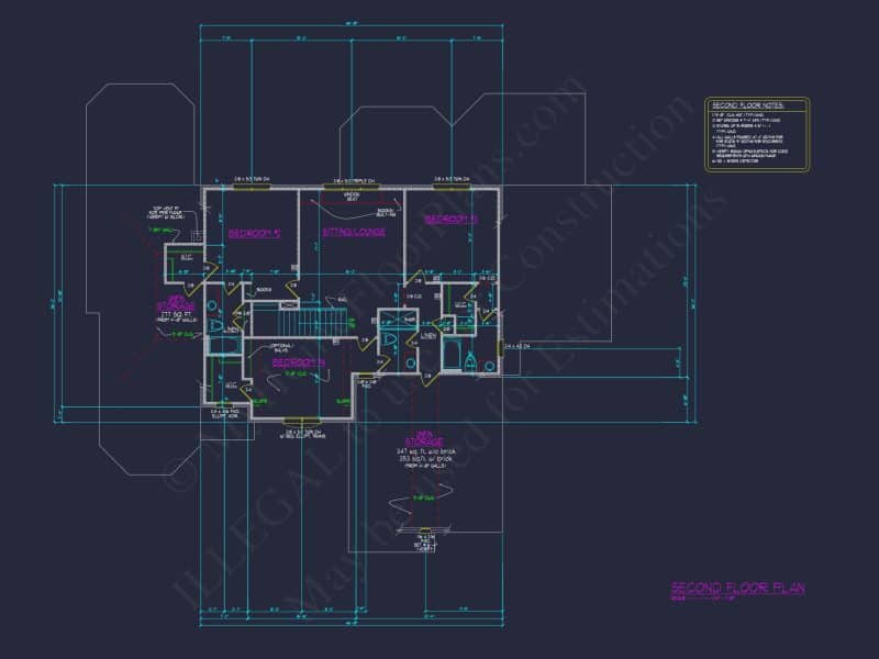 Luxury CAD Blueprint Architecture