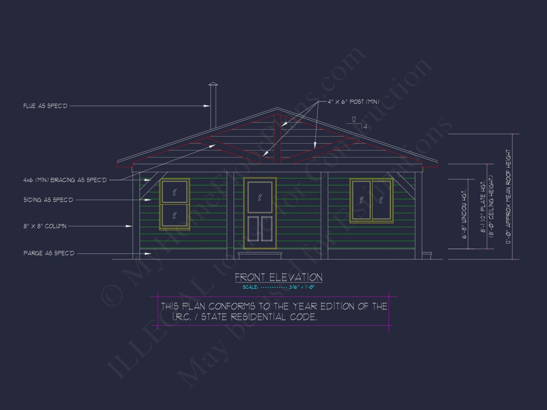 1061 Sq. Ft. Blueprint CAD Designs