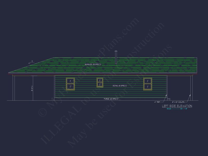 house Floor Plan with 2 Bedrooms