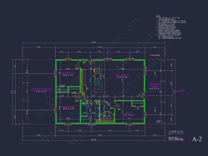 1061 Sq. Ft. Blueprint CAD Designs