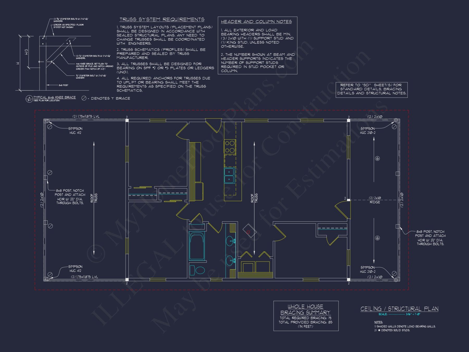 1061 Sq. Ft. Blueprint CAD Designs