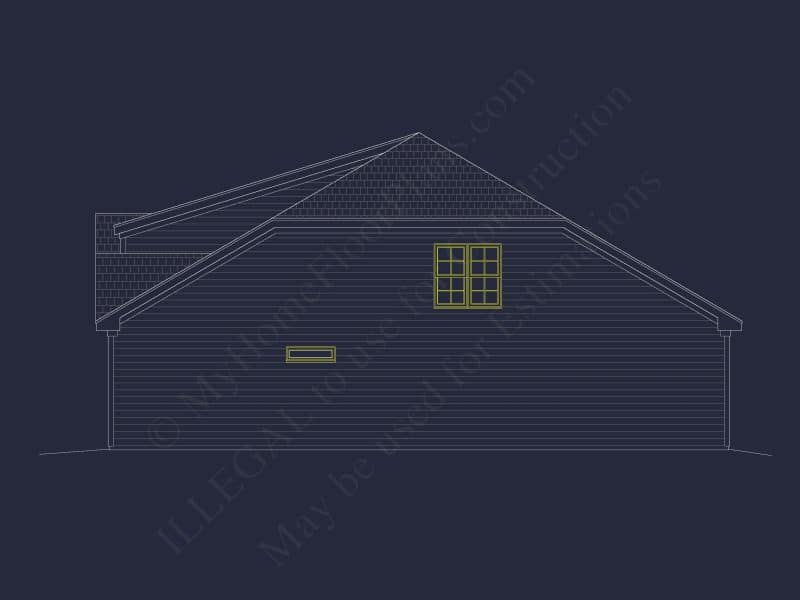 house Floor Plan with 4 Bedrooms, 2 Stories, and CAD Designs