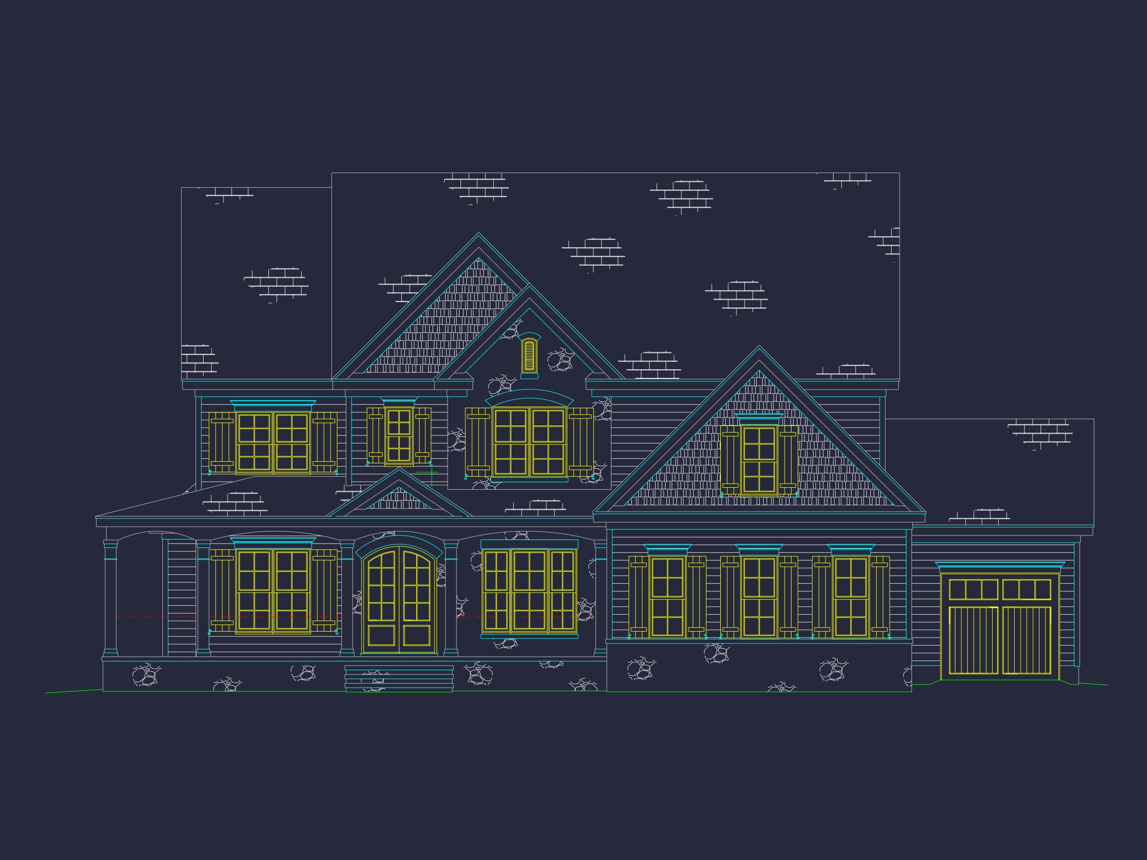 Home Floor Plan with CAD & Blueprint Designs - 2.5-Story Plan