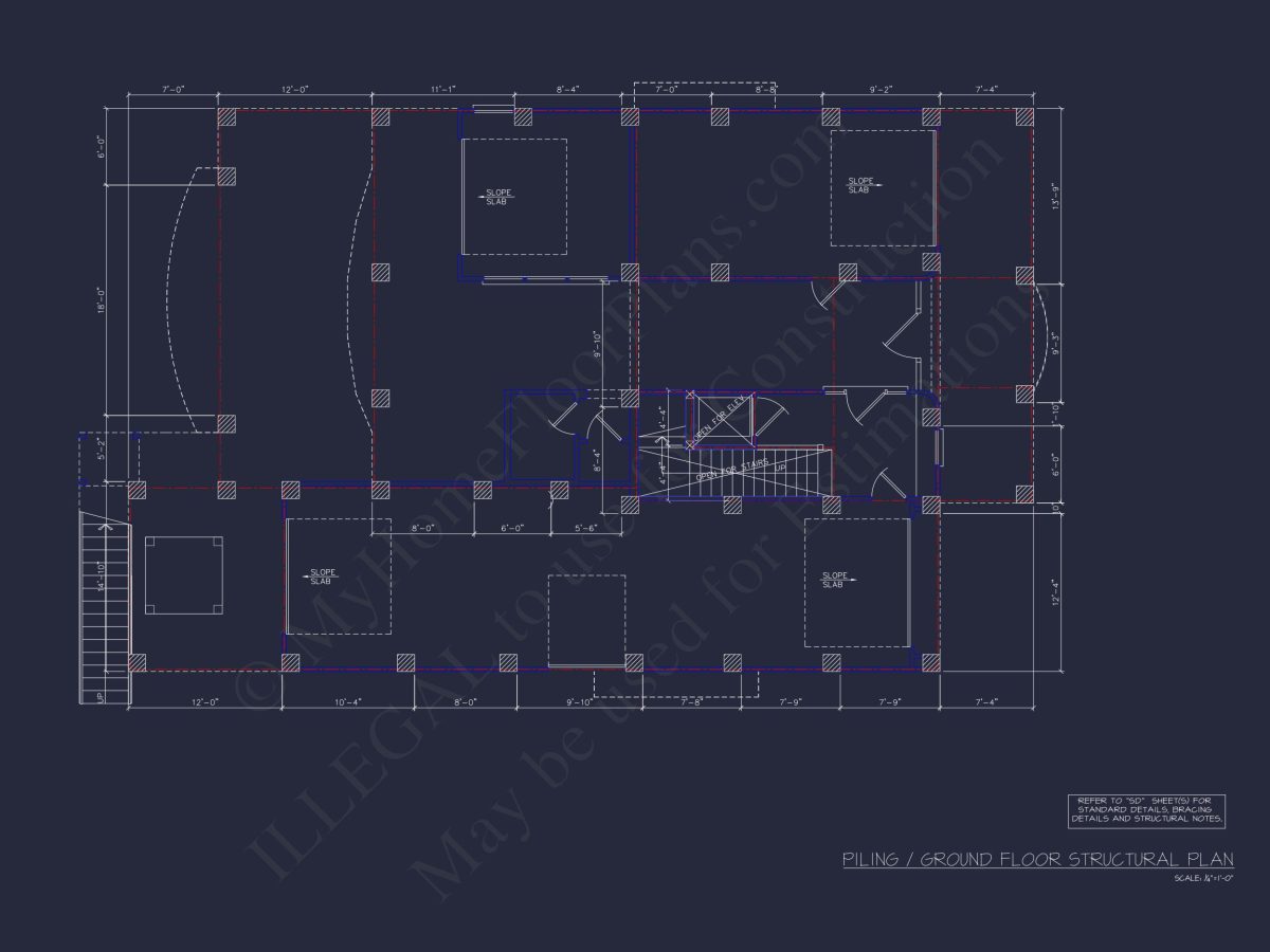 house Floor Plan with CAD Blueprints & Coastal Architecture Designs