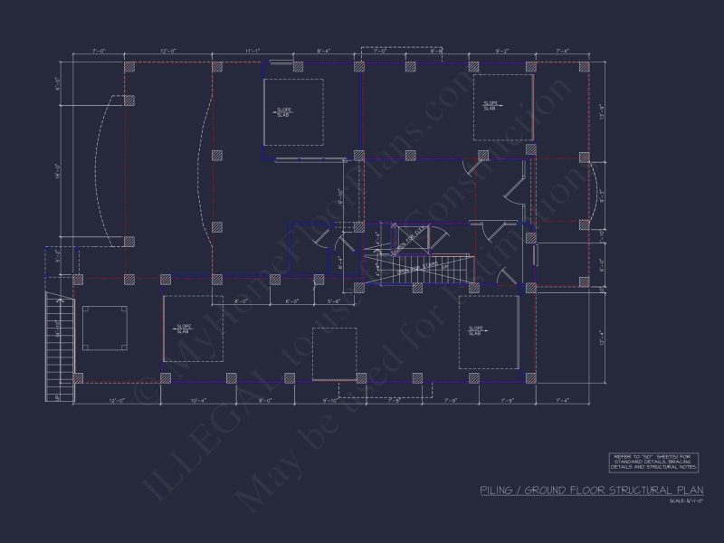 house Floor Plan with CAD Blueprints & Coastal Architecture Designs