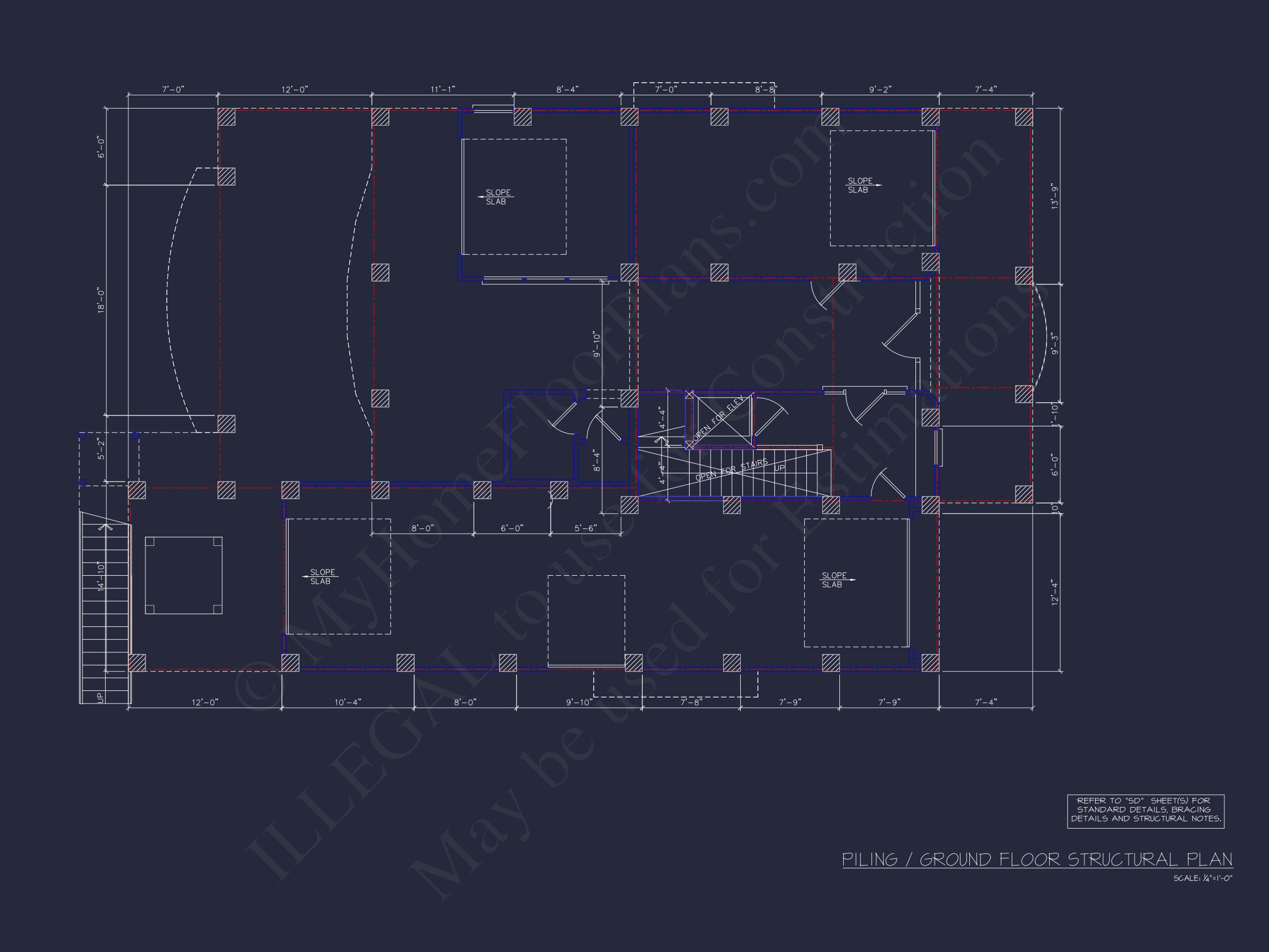 house Floor Plan with CAD Blueprints & Coastal Architecture Designs