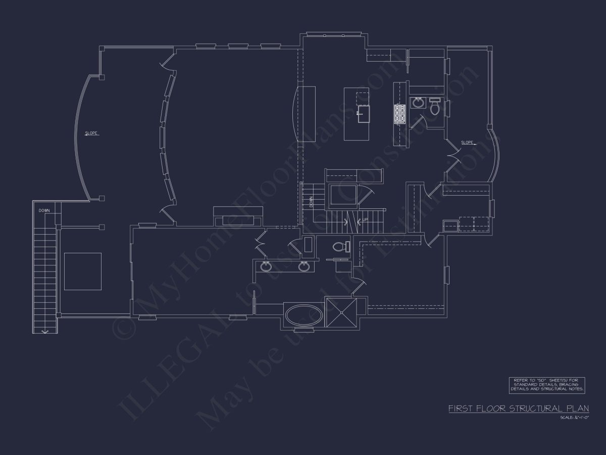 house Floor Plan with CAD Blueprints & Coastal Architecture Designs